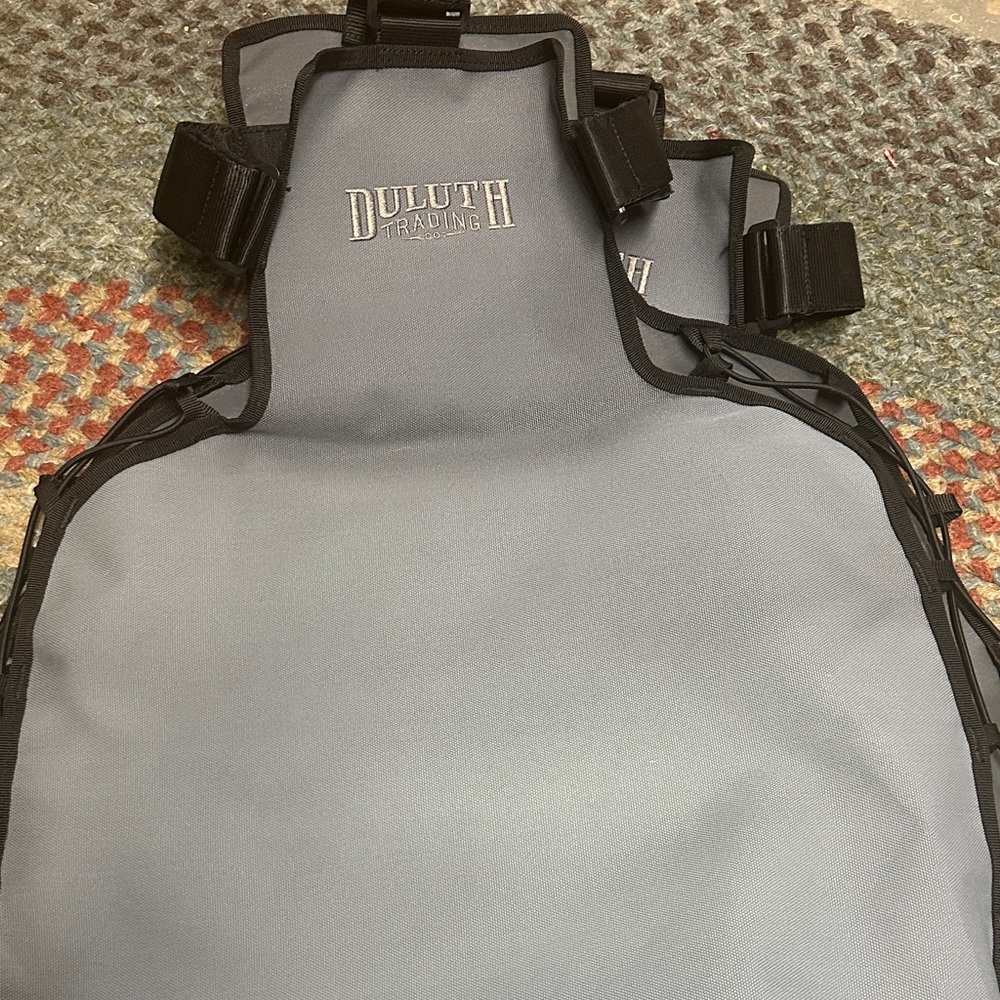 Duluth Trading Co Black and Gray front car seat covers— adjustable